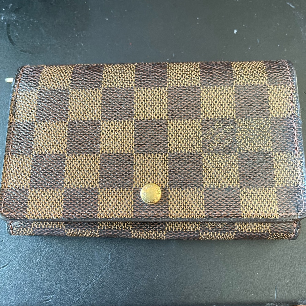 Louis Vuitton Damier Ebene Porte Monnaie Billets Tresor Bilfold Wallet